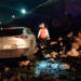 Auto afectado tras deslave en Prolongación Calzada de Guadalupe