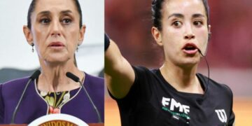 Sheinbaum reprueba amenazas a Katia García pese a ‘historia’ entre árbitros y mexicanos