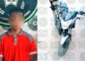 Aseguran moto con reporte de robo en la colonia Valle de la Palma