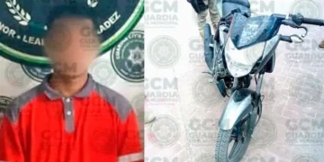 Aseguran moto con reporte de robo en la colonia Valle de la Palma