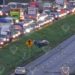 Volcaduras y choque múltiple provocaron tráfico lento en Carretera 57 esta mañana