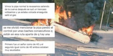 “Perdió el control”: Testigo confirma que pipa se volcó por bache antes de explotar en Iztapalapa
