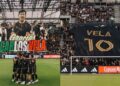 Carlos Vela reacciona al tatuaje de un fan del LAFC durante homenaje