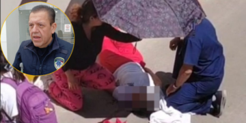 Accidente vial originó que se aventara a joven al vacío en Glorieta a Juárez