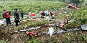 Helicóptero se desploma en el oriente del Edomex; se reportan dos personas muertas