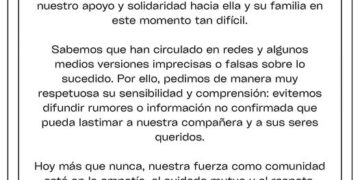 La Facultad de Enfermería pide respeto para estudiante accidentada y su familia