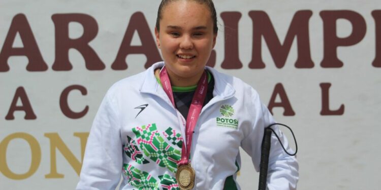 Lucia Martínez Loredo acumula cinco medallas de oro en la Paralimpiada Nacional
