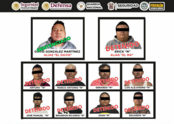 Caen nueve presuntos integrantes del CJNG en el Edomex