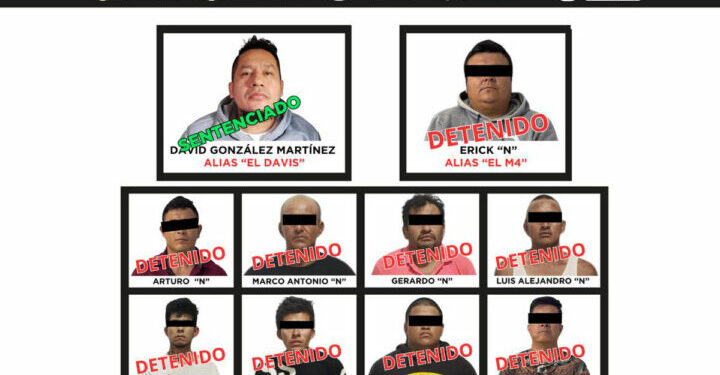 Caen nueve presuntos integrantes del CJNG en el Edomex