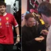 ¡Charles Leclerc da su autógrafo en una tortilla!