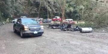Explota pipa de gas en la carretera Xilitla–San Juan del Río; no hubo víctimas