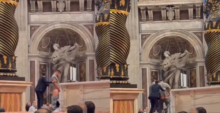 Hombre orinó y profanó altar en la Basílica de San Pedro durante misa en el Vaticano