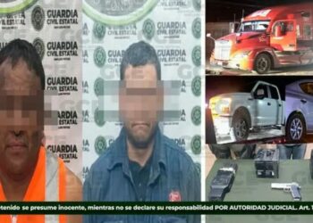 Caen dos presuntos asaltantes de tráilers tras balacera en carretera a México