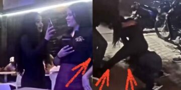 Mesera es brutalmente golpeada por novia de cliente en Colombia
