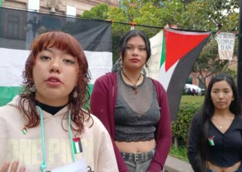 VIDEO | Potosinos exigen romper relaciones con Israel