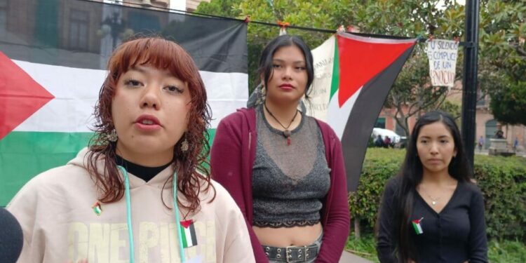 VIDEO | Potosinos exigen romper relaciones con Israel