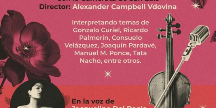 Ofrecerá Jacqueline del Rocío concierto de gala con la Camerata de San Luis