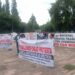 Protestan trabajadores del Tecnológico de San Luis