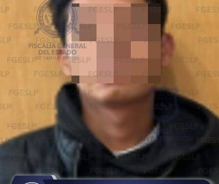 Detienen a hombre con arma blanca en la colonia Mezquital de la capital potosina