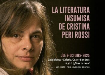 Ceart San Luis Potosí invita al Café Literario “La literatura insumisa de Cristina Peri Rossi”