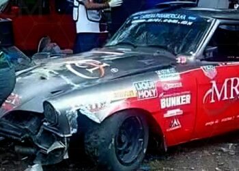 Accidente en la Carrera Panamericana: dos lesionados