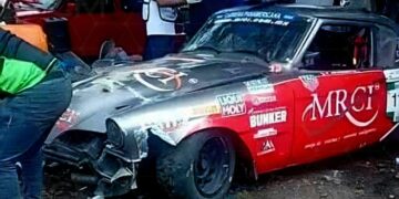 Accidente en la Carrera Panamericana: dos lesionados