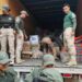 La Guardia Civil Estatal envía ayuda humanitaria recabada hacia la Huasteca Potosina