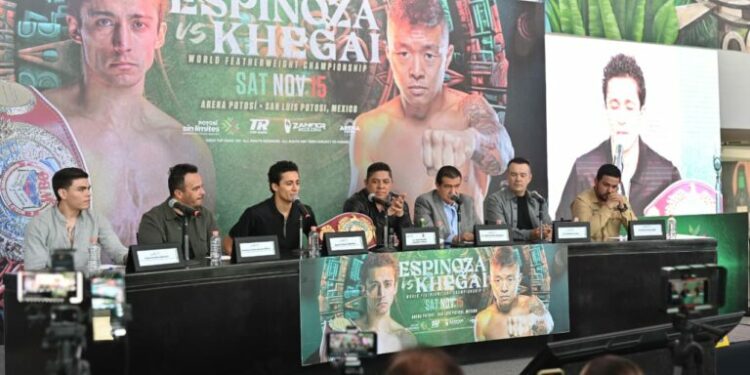 SLP será sede de pelea internacional entre Rafael “Divino” Espinoza y Arnold Khegai