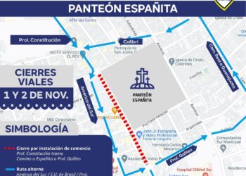 Cierres viales por Día de Muertos en panteones municipales de la capital