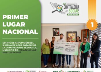 San Luis lidera la vigilancia ciudadana en el país un comité potosino fue reconocido en el Premio Nacional de Contraloría Social
