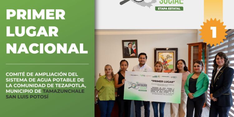 San Luis lidera la vigilancia ciudadana en el país un comité potosino fue reconocido en el Premio Nacional de Contraloría Social