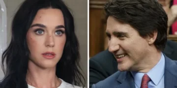 Katy Perry y Justin Trudeau vistos juntos en un yate