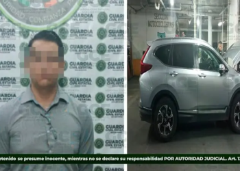 Detienen a hombre con camioneta robada y papeles falsos en avenida Nereo Rodríguez Barragán