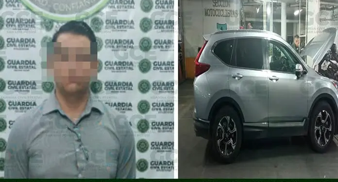 Detienen a hombre con camioneta robada y papeles falsos en avenida Nereo Rodríguez Barragán