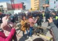 VIDEO| Usan fuerza pública para desalojar bloqueo en la glorieta del Real Inn