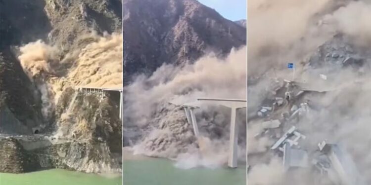 Se derrumba el nuevo puente Hongqi de 758 metros en China tras pocos meses de haber sido inaugurado
