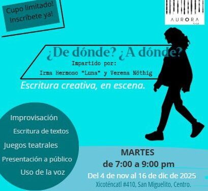 Taller internacional de creación escénica y escritura creativa en SLP
