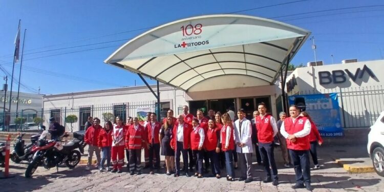 Con desairado evento la Cruz Roja célebre 208 en SLP