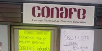 Trabajadores del CONAFE inician paro de “brazos caídos”