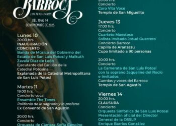 Inicia el XXVI Festival de Música Antigua y Barroca “Los Fundadores” en San Luis Potosí