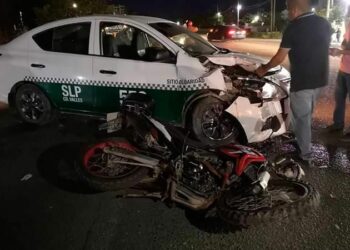 Crecen 95 % los siniestros en motociclistas en SLP, se registran cifras récord de accidentes y fatalidades