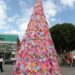 El Árbol Navideño de Crochet ilumina la Plaza del Carmen con arte y tradición