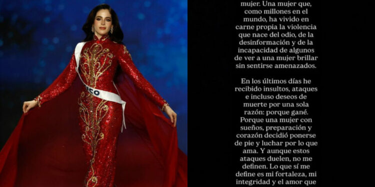 Fátima Bosch denuncia ataques en redes tras su triunfo en Miss Universo