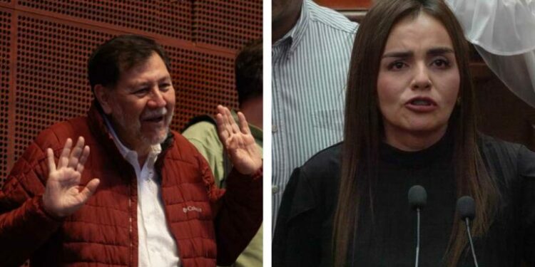 Noroña arremete contra alcaldesa de Uruapan por pedir investigación contra Godoy y Morón