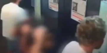 Turista estadunidense da golpiza a su pareja en elevador de Brasil