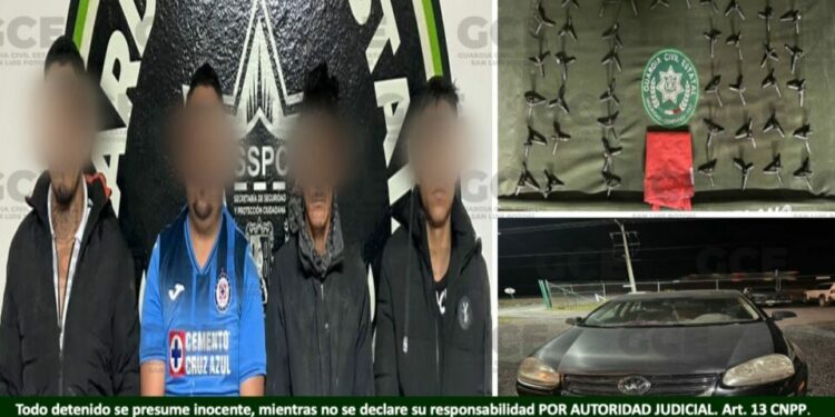 Detienen en Guadalupe a cuatro presuntos generadores de incidencia criminal con “poncha llantas”