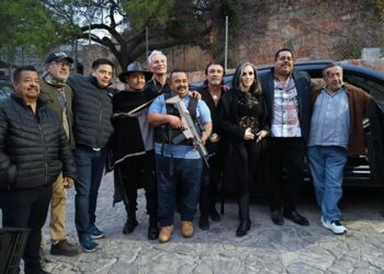 Graban película “Tres Peligrosos Compadres 2” en Cerro de San Pedro