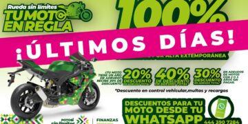 Descuentos tienen sus últimos días para la regularización de motocicletas