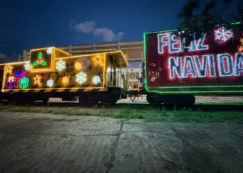 El Tren Navideño de CPKC llegó a San Luis Potosí