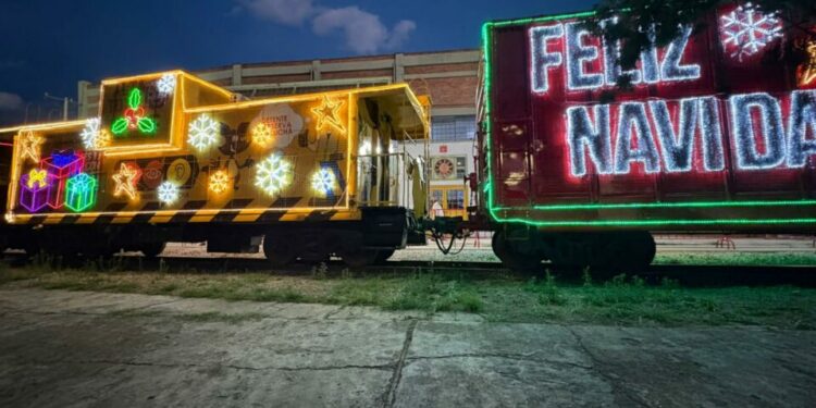 El Tren Navideño de CPKC llegó a San Luis Potosí